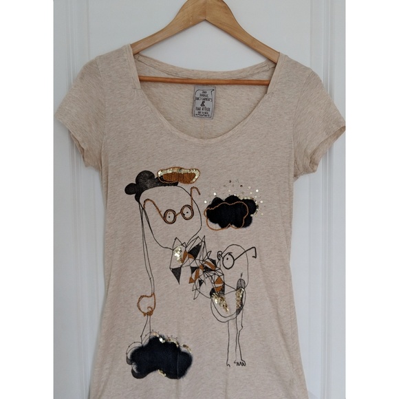 Zara Tops - Zara Trafaluc Fancy Garments Tee